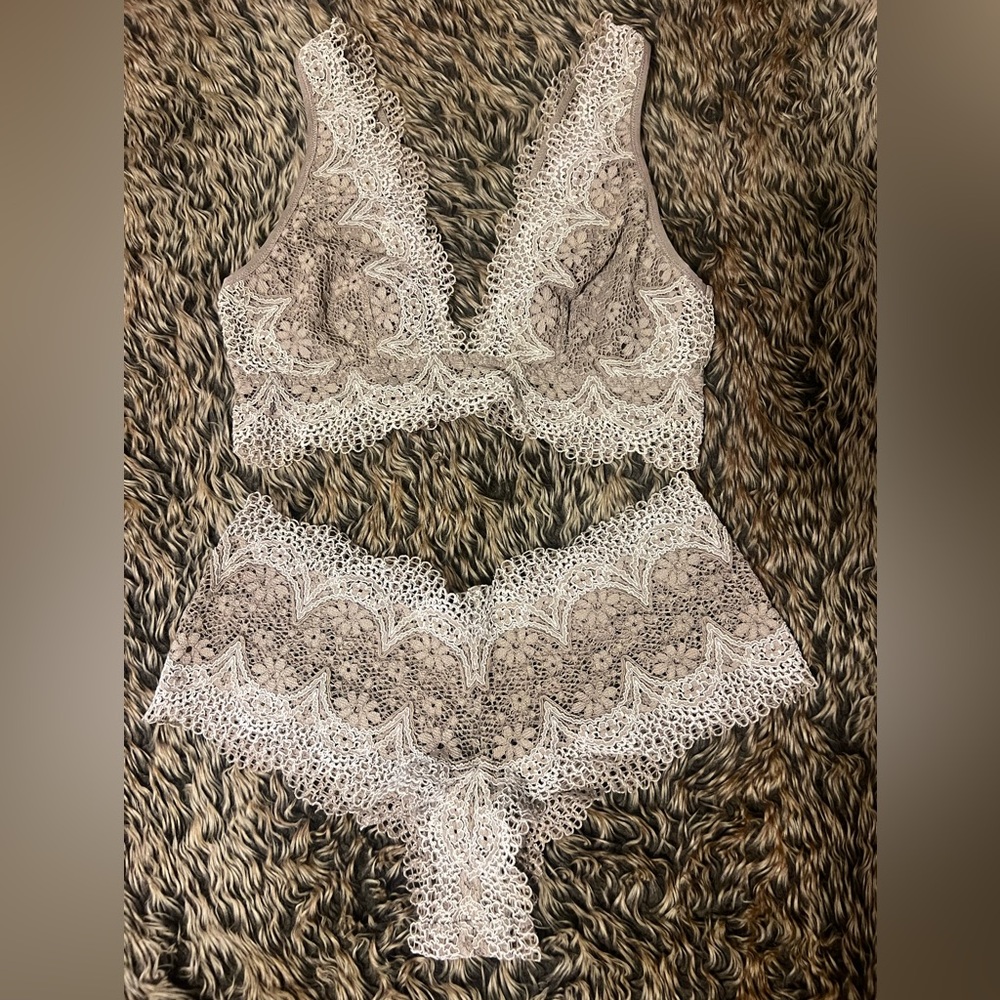 Victoria's Secret Lace Bra and Panty Set